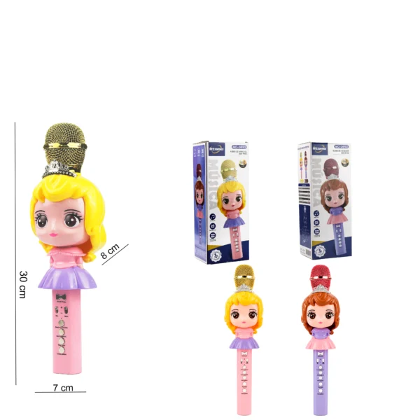 Microfone Karaoke Infantil  S/Fio MO-24F02