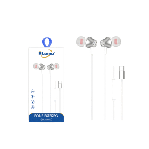 Fone De Ouvido C/Fio Conexão Tipo-C MO-24F10