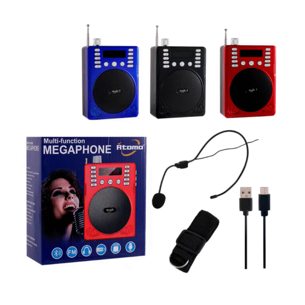 Megafone Amplificador de Voz Microfone Átomo MO-558