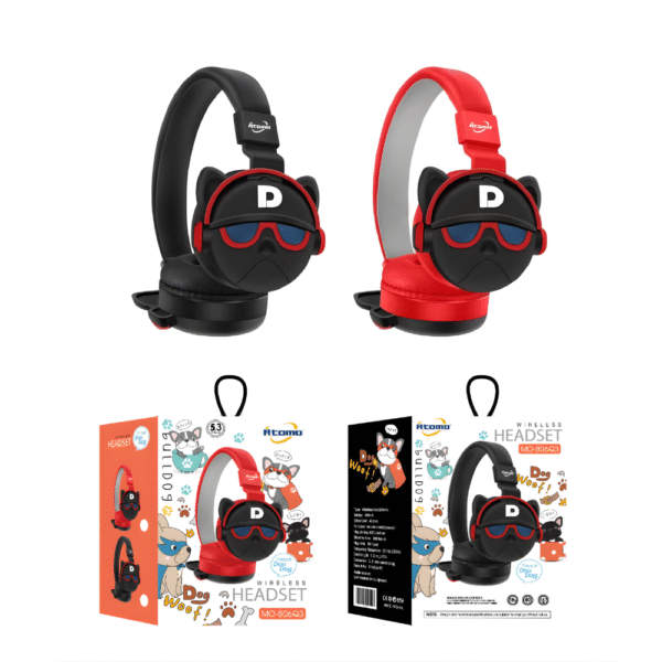 Headphone Dog sem Fio Bluetooth Infantil MO-806Q3