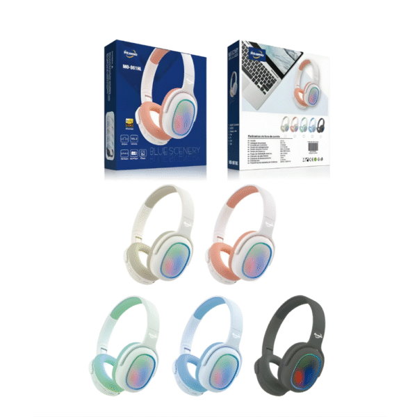 Headphone Bluetooth RGB Com Graves MO-961HL