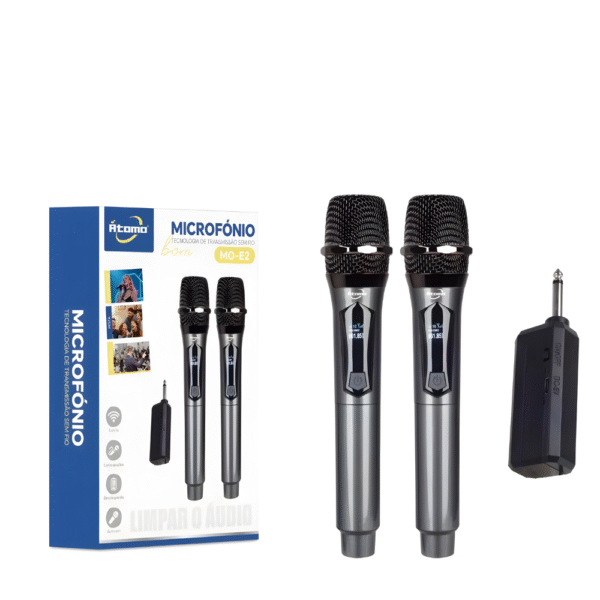 Microfone S/Fio Duplo MO-E2
