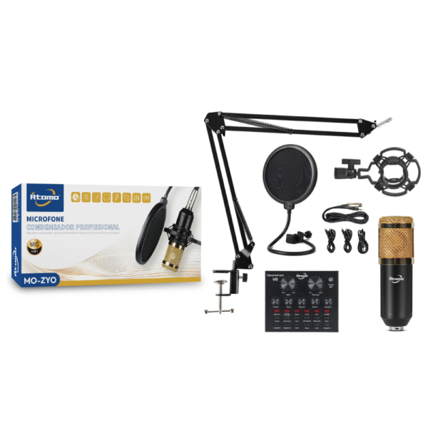 Kit Microfone Condesador Profissional MO-ZYO