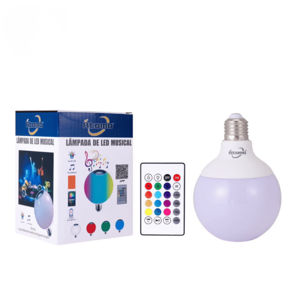 Lampada Musical RGB com Controle MO-12W01