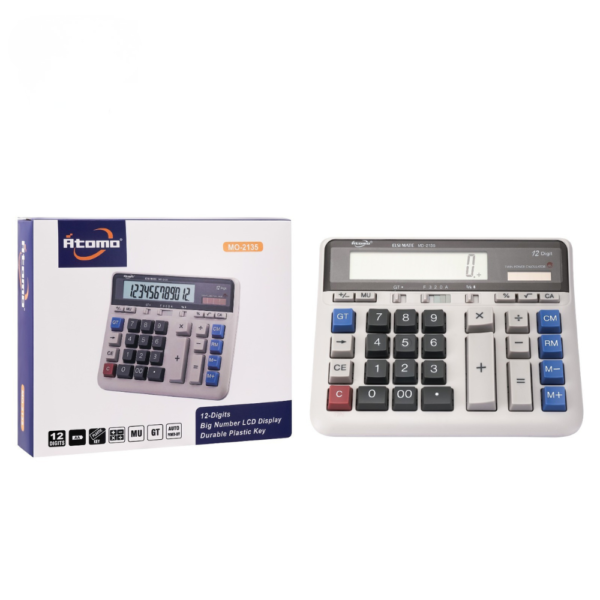 Calculadora Grande 12 Dígitos de Mesa MO-2135
