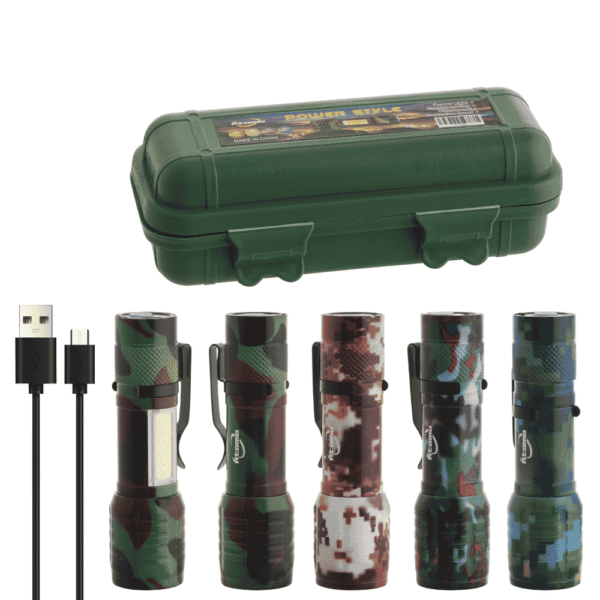 Lanterna Recarregável Camuflada LED MO-535
