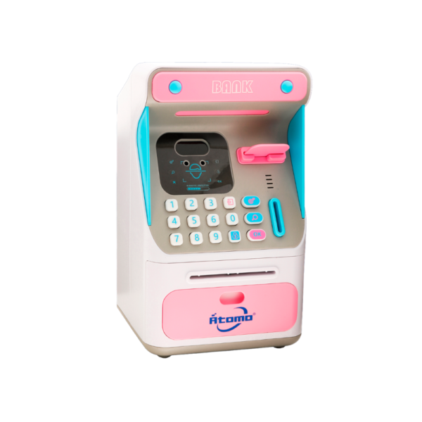 Cofrinho com design de caixa eletrônico de 4 dígitos MO-7010A