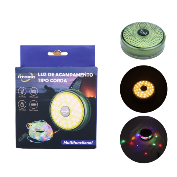 Luz de Acampamento Tipo Corda 8 Mts MO-8208