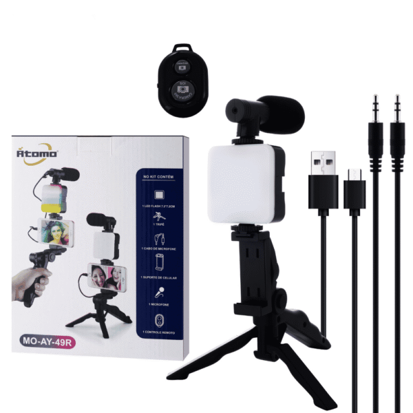Kit Criador de Vídeo LED C/RGB Portátil MO-AY-49R