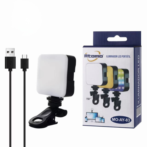 Iluminador de LED C/RGB Portátil MO-AY-83