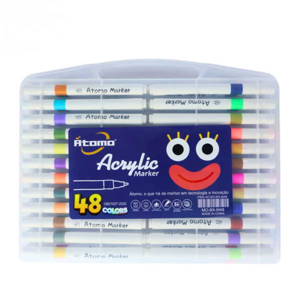 Kit com 48 Canetas acrílicas MO-BX-M48