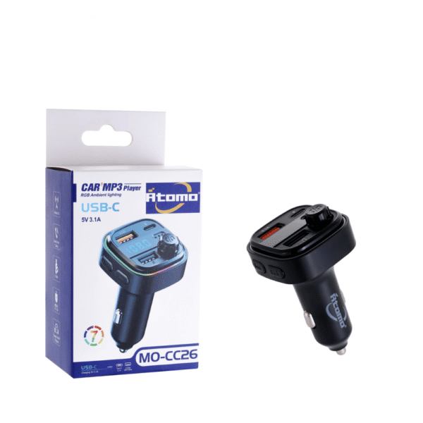 Carregador Veicular USB + Entrada Tipo-C 5V 3.1A MO-CC26