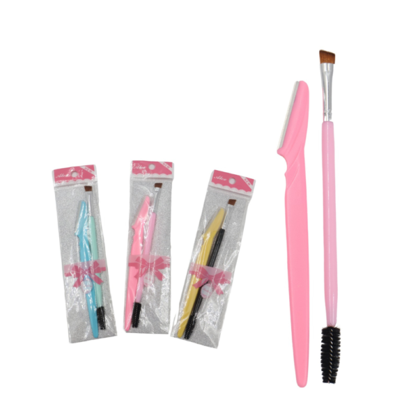 Kit Sobrancelhas Escova/ Navalha/Pincel MO-CF6-06