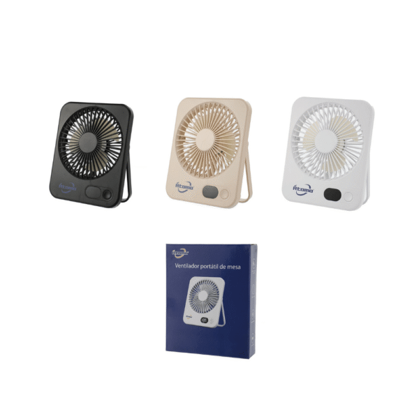 Ventilador de Mesa com Medidor de Bateria MO-CJ-1201