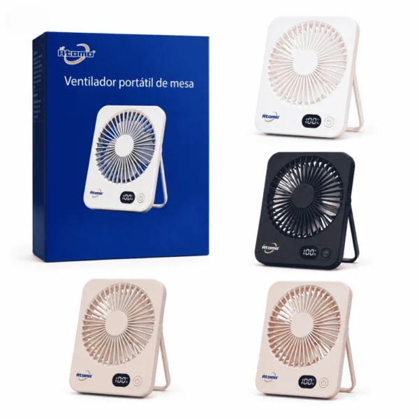 Ventilador de Mesa com Medidor de Bateria MO-CJ-1201
