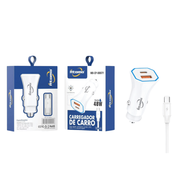 Carregador Veicular MO-CP-002TY
