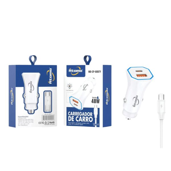 Carregador Veicular MO-CP-005TY