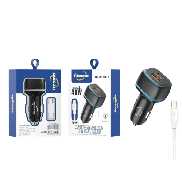 Carregador Veicular MO-CP-006TY