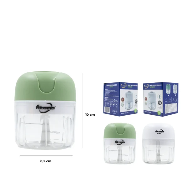 Mini Processador de Alimentos 3 Lâminas MO-DSN-3