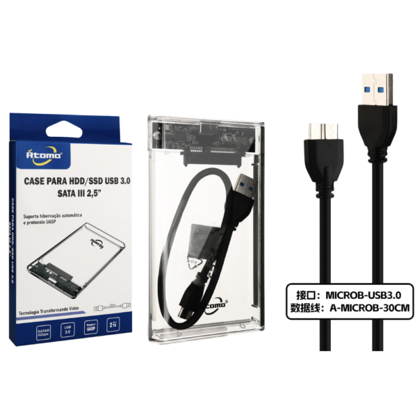 Case Transparente para HD/SSD MO-FR-Y01