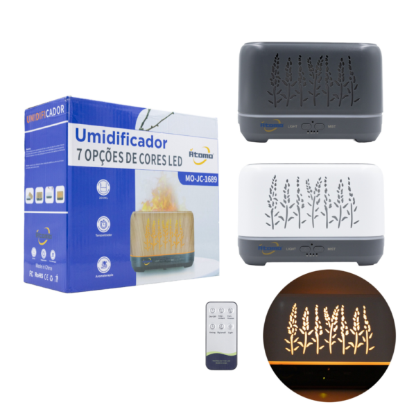 Umidificador e Aromatizador - Simulador de Chamas MO-JC-1689