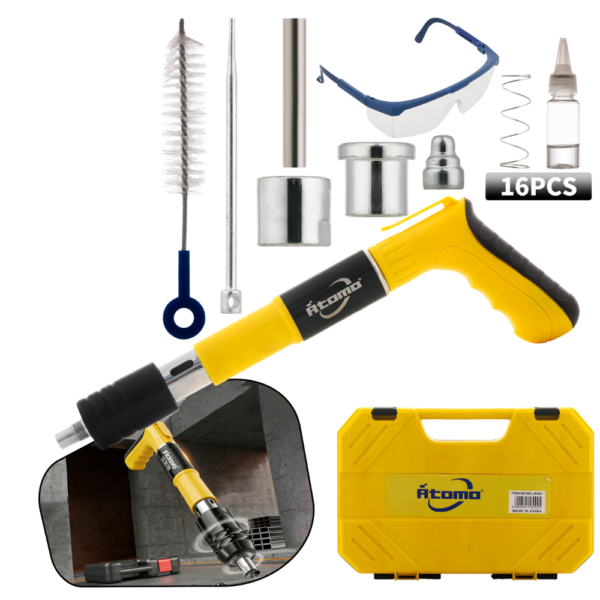 Kit Pistola de Fixação de pregos  com 5 níveis de potência ajustáveis MO-JFG01