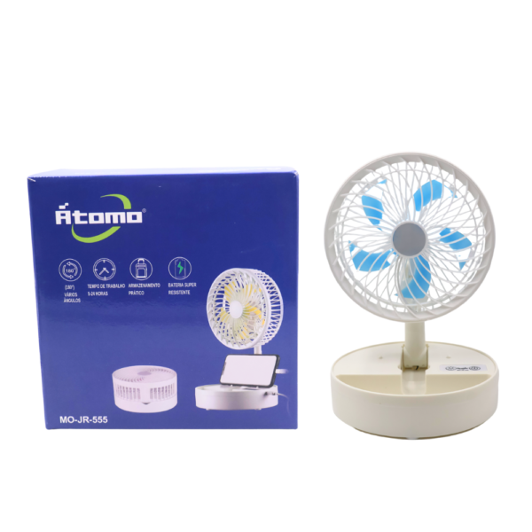 Ventilador Portátil Dobrável 1500mAh Átomo MO-JR-555