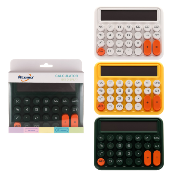 Calculadora Colorida com 12 Digitos MO-K20J