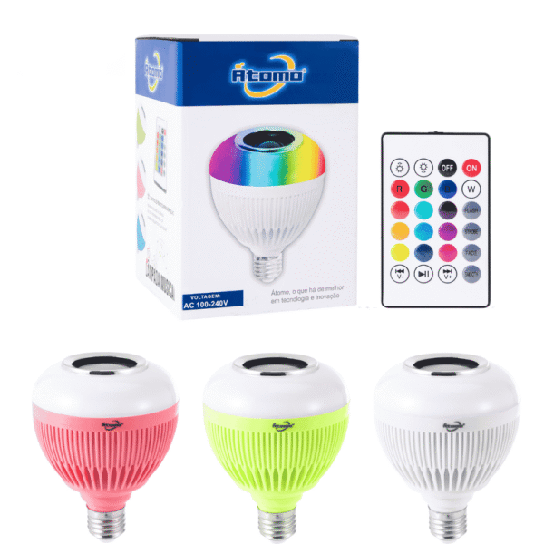 Lampada Musical RGB com Controle MO-L3