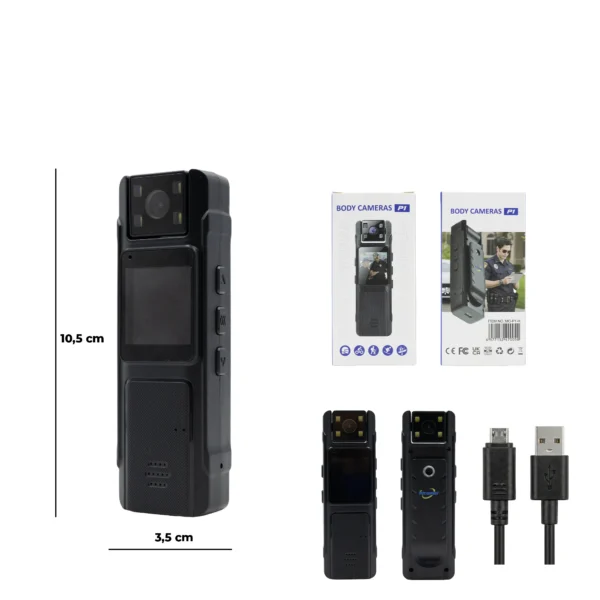 Mini câmera corporal MO-P1-H