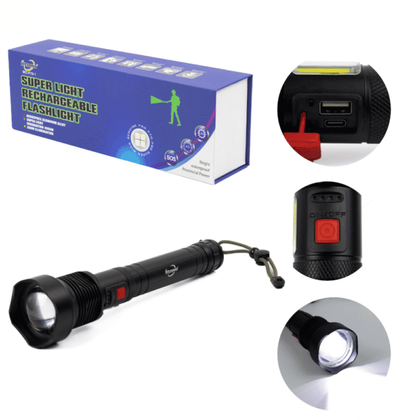 Lanterna Recarregável LED MO-P70-1