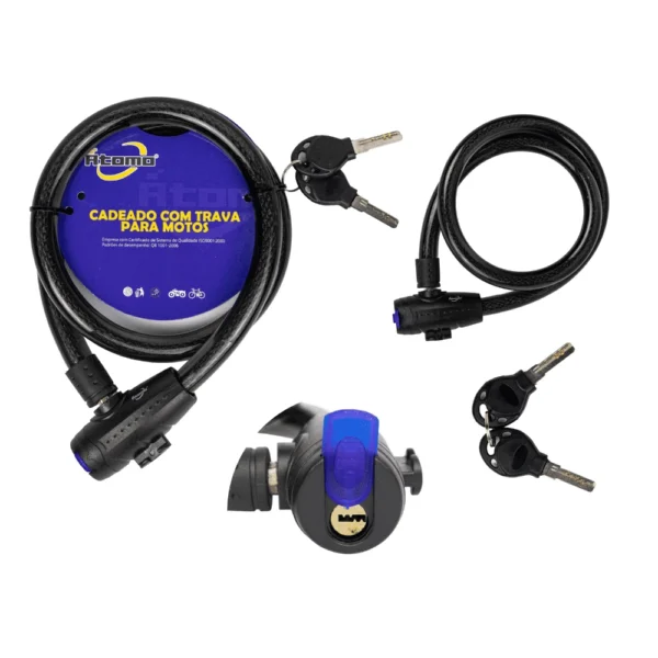 Cadeado de Segurança para Bicicleta/Moto MO-RG-S