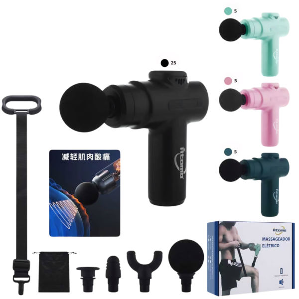 Massageador Elétrico Alívio Muscular 6 Níveis MO-SM-27