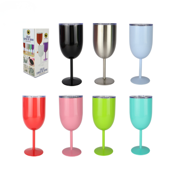 Taça de Vinho Aço Inoxidável 500ML MO-ST-J01