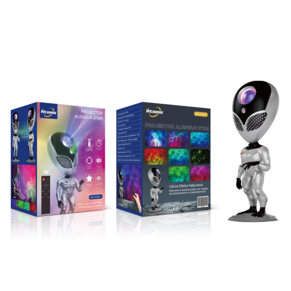 Projetor de Nebulosas Alien com Controle MO-STAR-1