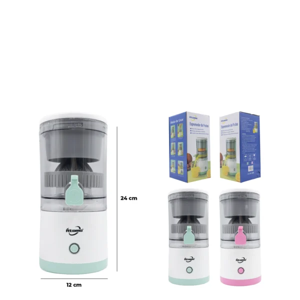 Espremedor de suco Elétrico e Recarregável Átomo MO-YZJ01