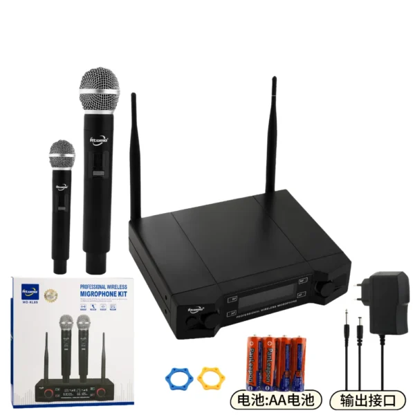Transmissor com 2 Microfones sem Fio MO-KL89